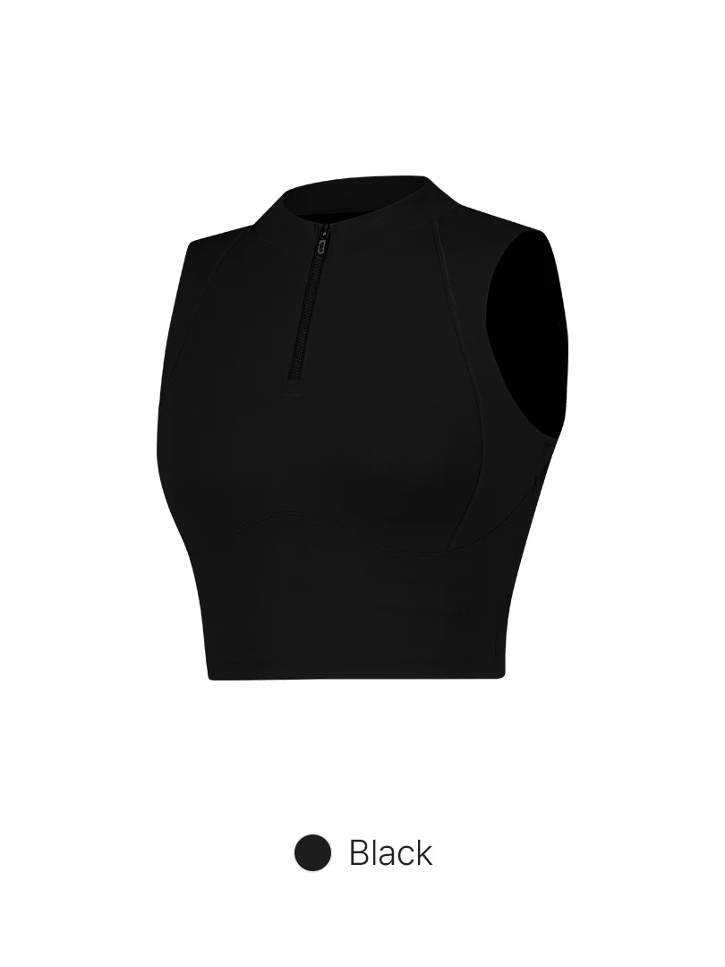 Airywin Mock Neck Zip Longline Bra - Image 9