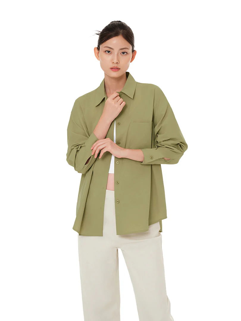 Comfort Fresh Oversized Long Sleeve Shirt - Image 3