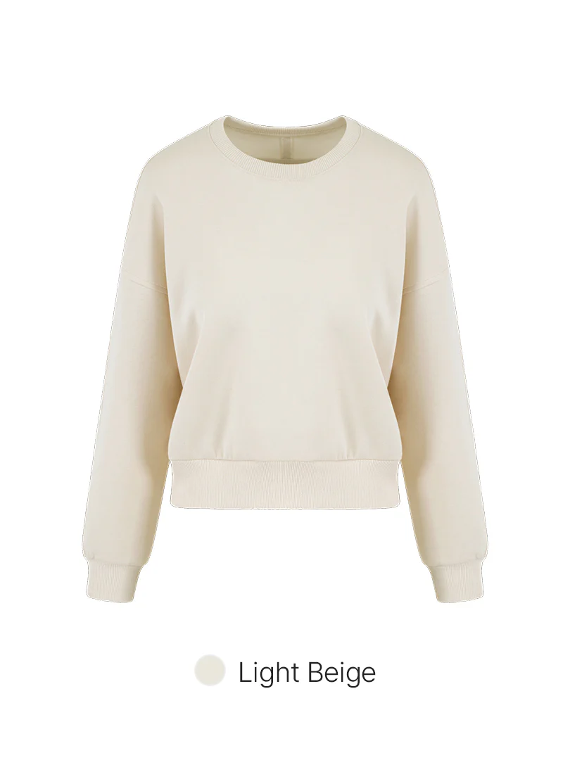 Mildmooth Oversized Fit Cropped Sweatshirt - Image 7