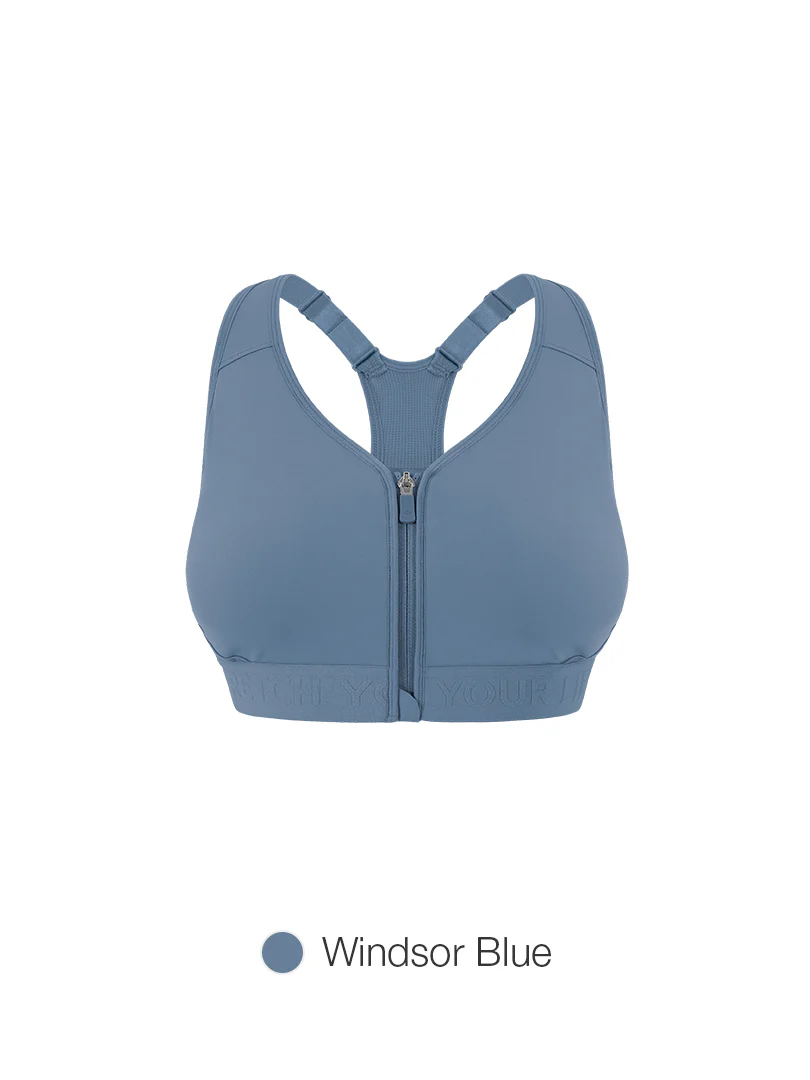 Running Racerback Front-Zip Bra - Image 6