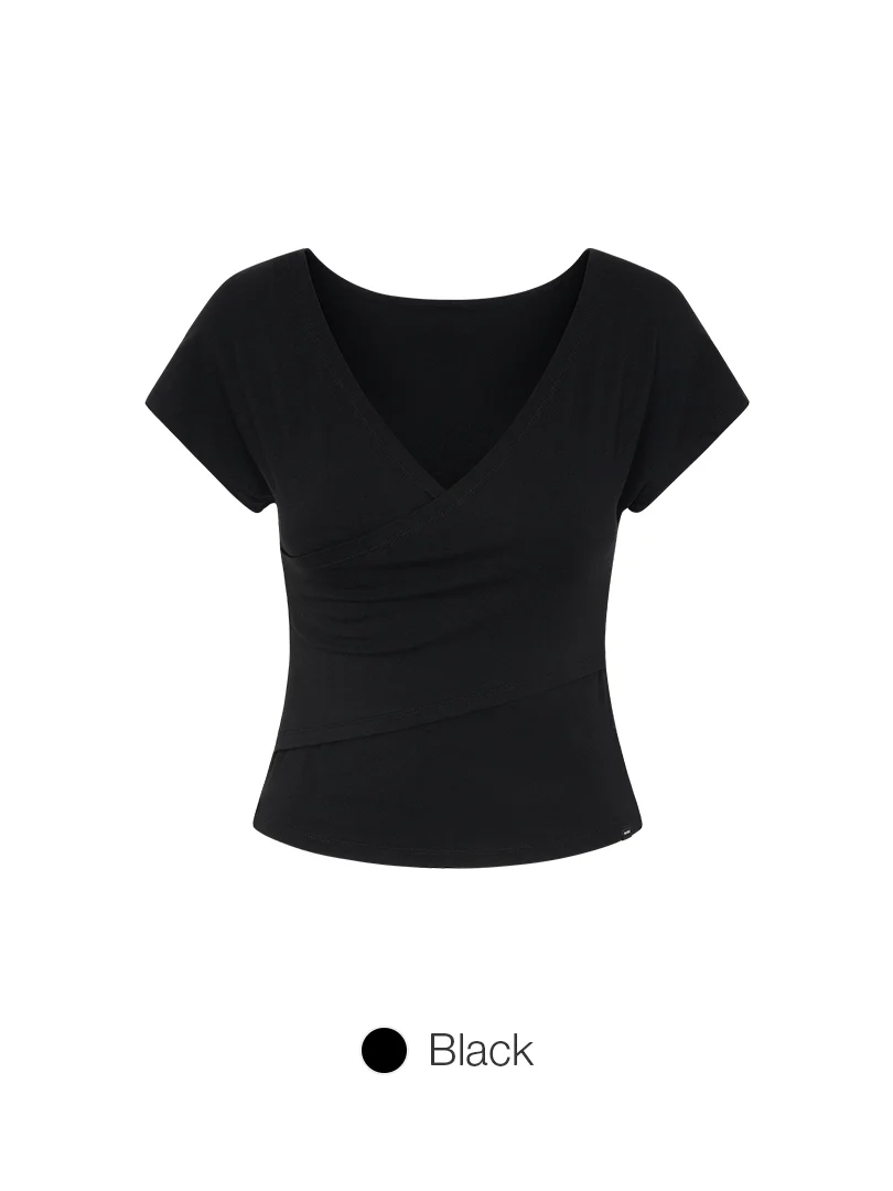 Soft Modal Wrap Style Short Sleeve - Image 4