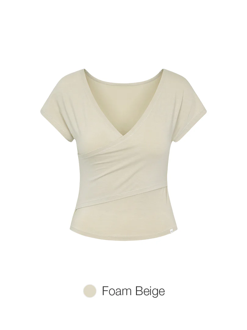 Soft Modal Wrap Style Short Sleeve - Image 5